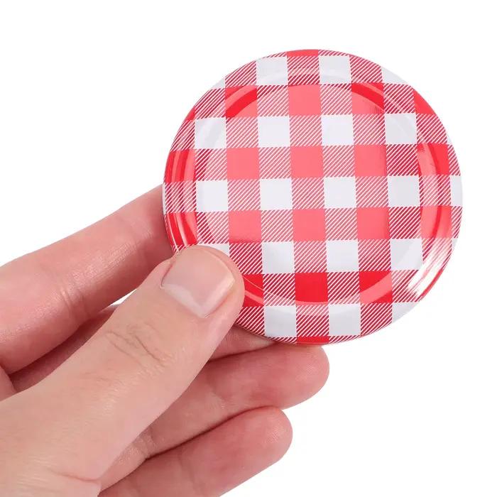 Bocaux à Confiture avec Vis à Large Ouverture, Bouchons de Stockage pour Conserver les Légumes, 40 Pièces