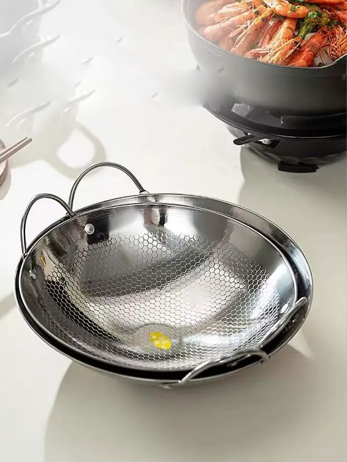 Pot en acier inoxydable pour usage domestique