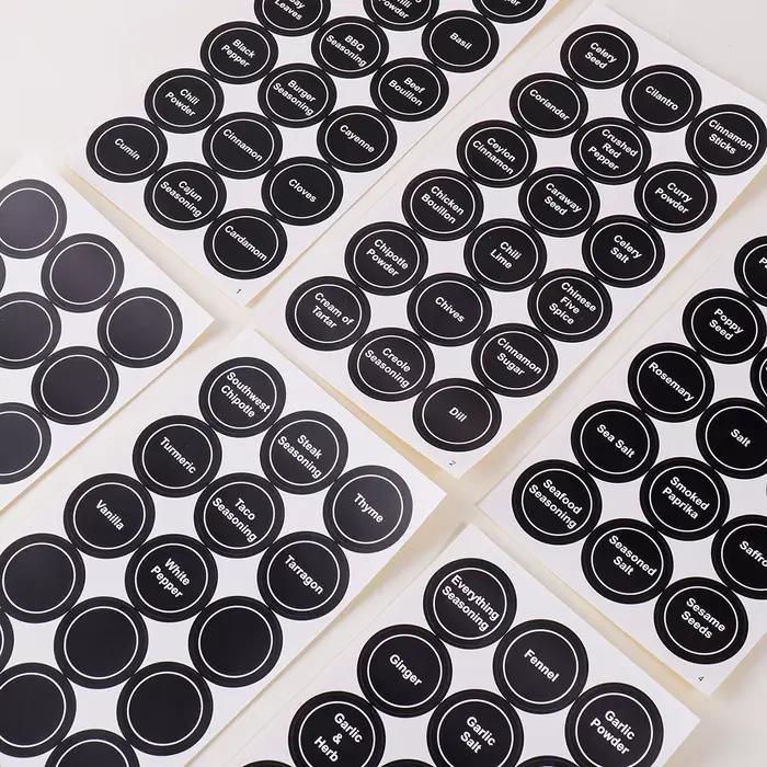 108 autocollants pour épices
