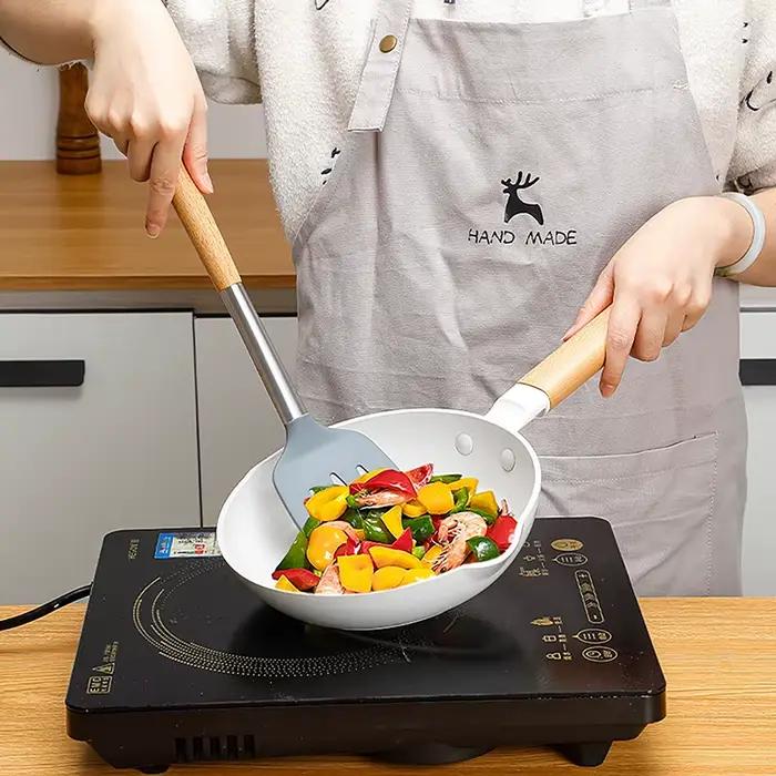 Ensemble d'ustensiles de cuisine en silicone antiadhésif