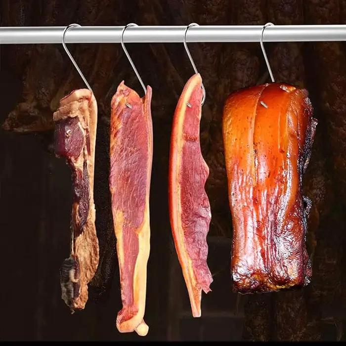10-20 crochets à viande en acier inoxydable pour barbecue