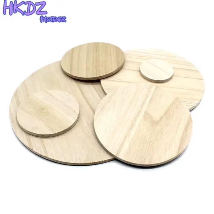Plaques rondes en bois massif pour bricolage artisanal occasions spéciales création de bijoux et accessoires de décoration