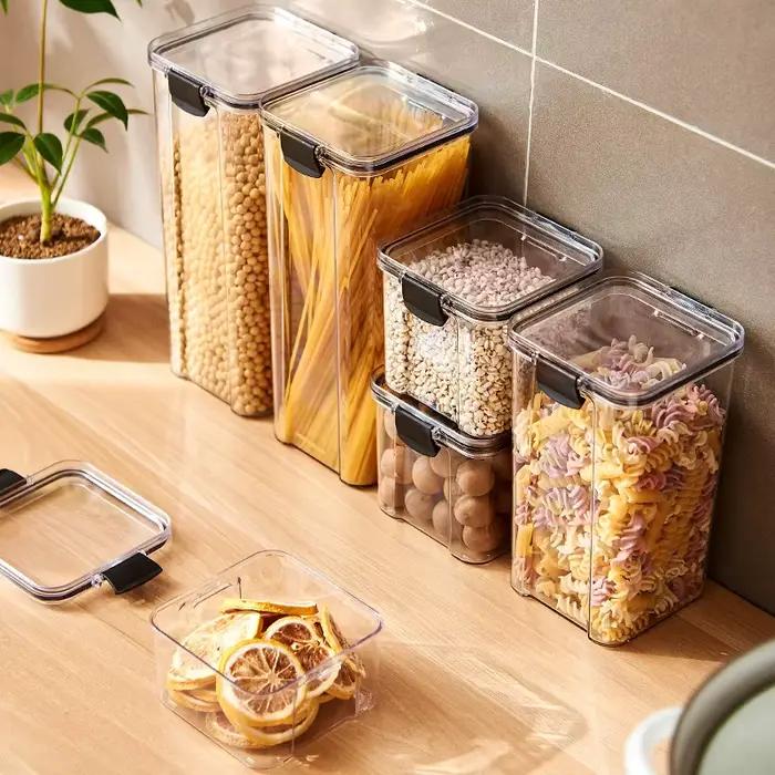 Pots scellés, organisateur de stockage de céréales de cuisine