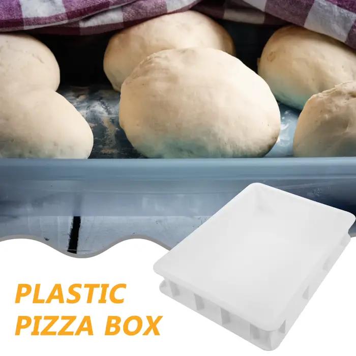 Boîte de levage de pâte à pizza empilable en plastique