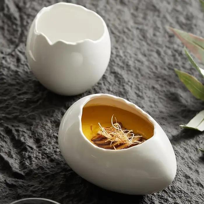 Coquille d'œuf cuit à la vapeur