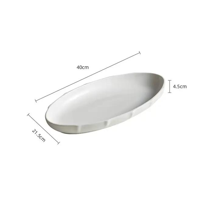 Grand plat en céramique japonais pour la cuisson