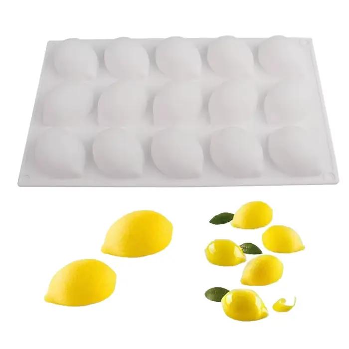 Moule en silicone en forme de citron pour gâteaux mousses et desserts antiadhésif 3D pour pâtisseries et bonbons DIY occaions spéciales gourmands amateurs professionnels