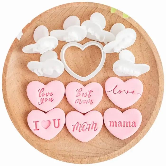 1 ensemble joyeux fête des mères Cookie en relief moule t'aime meilleure maman