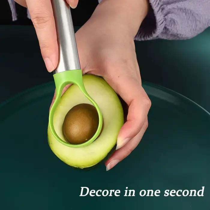 Couteau d'avocat 2 en 1 en acier inoxydable