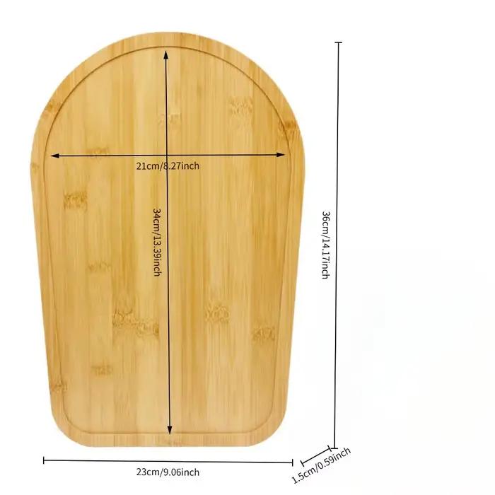 Tapis de déplacement en bambou pour robot culinaire avec 4 glissières