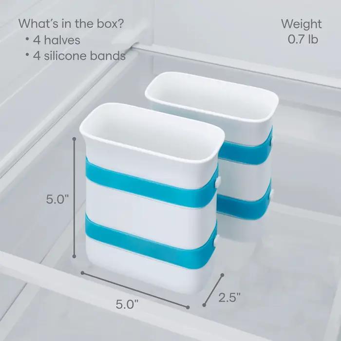 Qeuhehdi Moule à blocs alimentaires 3D pour congélation de soupes