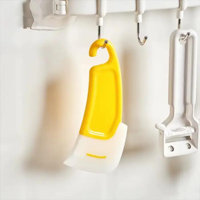 Spatule en Silicone pour Nettoyage de Vaisselle et Livres, Grattoir Latéral Pratique et Dur, Idéal pour Cuisine et Présentation Occasionnelle