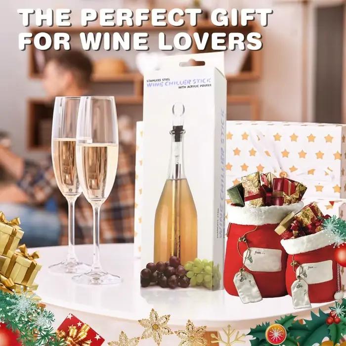 Bâton de refroidissement de vin en acier inoxydable bleu rapide et efficace pour bar et occasions spéciales