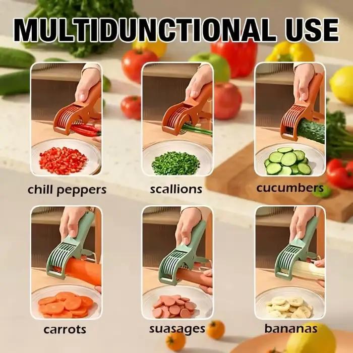 Coupe-carottes en acier inoxydable, outils de cuisine, coupe-légumes et fruits, coupe-salade multifonctionnel, accessoires de cuisine, 1 pièce