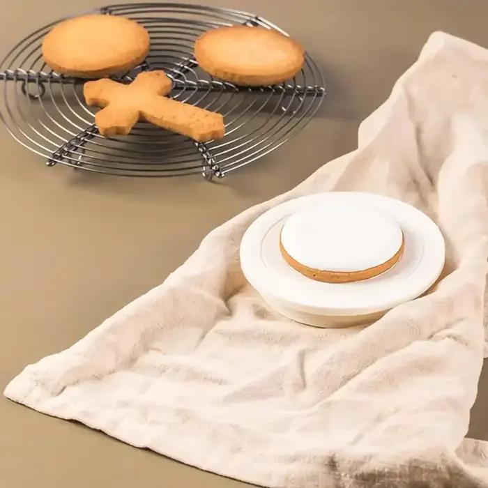 Mini support à strass rond en plastique, table éloignée de gâteau bricolage, plate-forme révoltante colorée, outils de cuisine rotatifs pour la maison