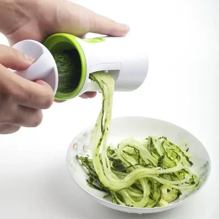 LMETJMA Coupe-légumes robuste pour pâtes de courgettes, spaghetti et spirales KC0335 pour une cuisine plus saine