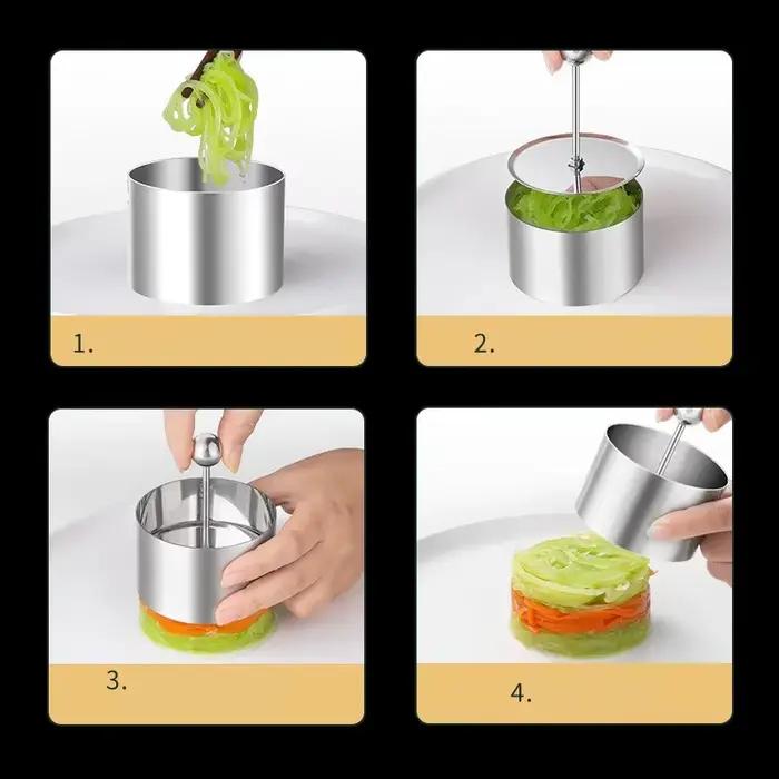 Moule rond en boule de riz en acier inoxydable