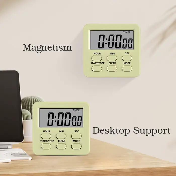 Minuteur de cuisine numérique magnétique avec écran LCD