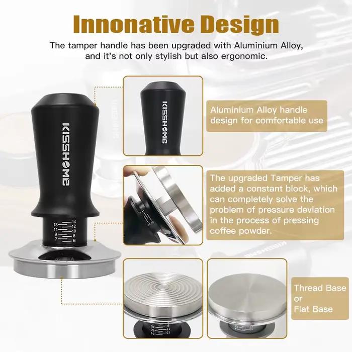 Doseur de café 30lb, pression constante calibrée, Double ressort 51mm 53mm 58mm, accessoires pour machine à expresso Breville, outils Barista