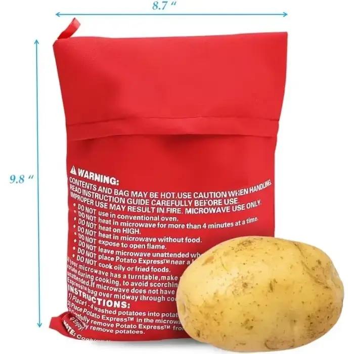 Sac à pommes de terre réutilisable pour micro-ondes