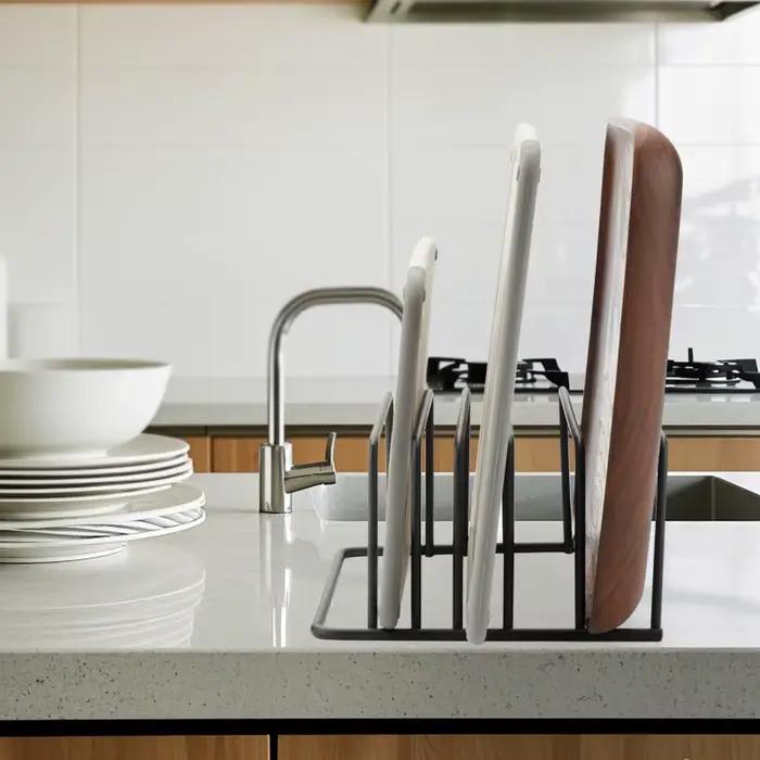 Support organisateur de planche à découper de cuisine