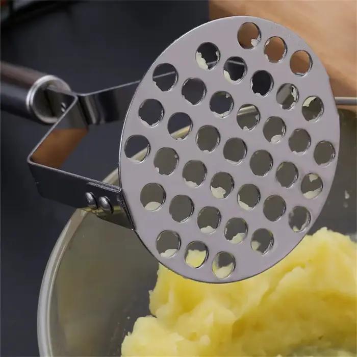 Presse-purée de pommes de terre en acier inoxydable