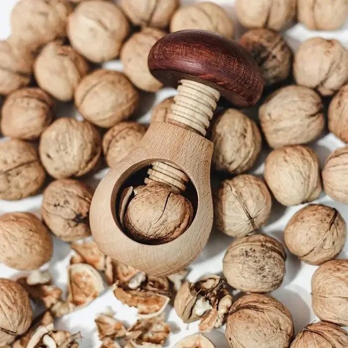 Nouveau casse-noisette en forme de champignon outil de cuisine multifonctionnel pour une fissuration facile pince à