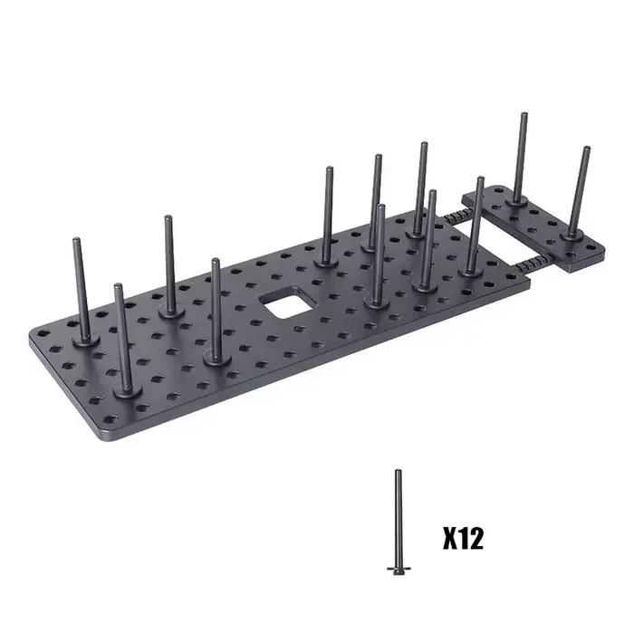 MELRetractable Britware T1 Panneau perforé, MELOrganisateurs pour la cuisine, Rangement d'assiettes réglables