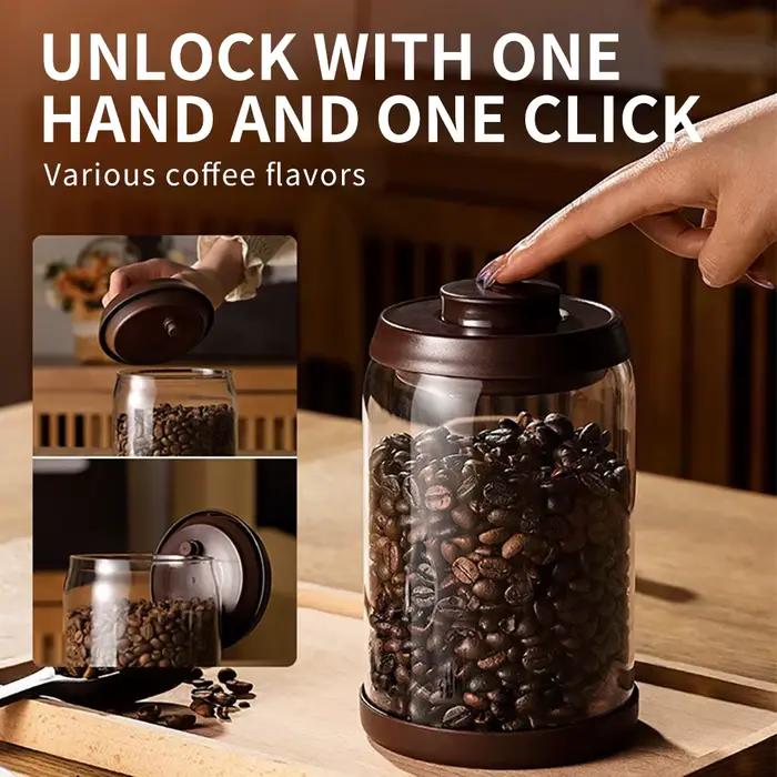 Pot à café en verre à haute teneur en Borosilicate, récipient de lait en poudre scellé résistant à l'humidité, stockage domestique, réservoir de bonbons multigrains de cuisine