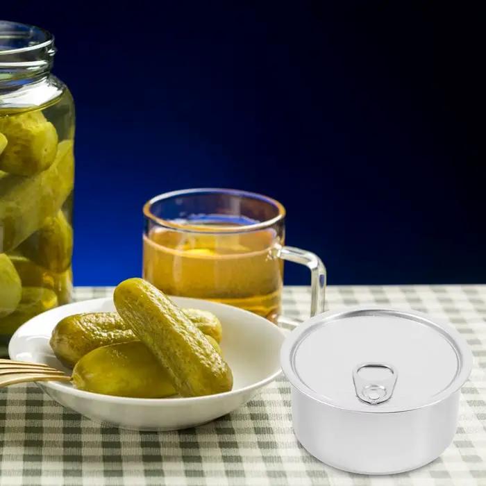 Boîtes de café vides en métal, 10 pièces, conteneur de stockage de thé, couvercle scellé pour aliments pour animaux de compagnie, voyage, gâteau en plein air, collation, peinture de biscuits