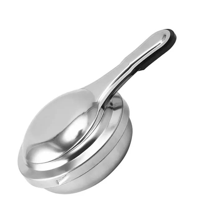 Hotpot cuisinières Mini chaleur lait chocolat poêle petit fondue plus chaud argent acier inoxydable