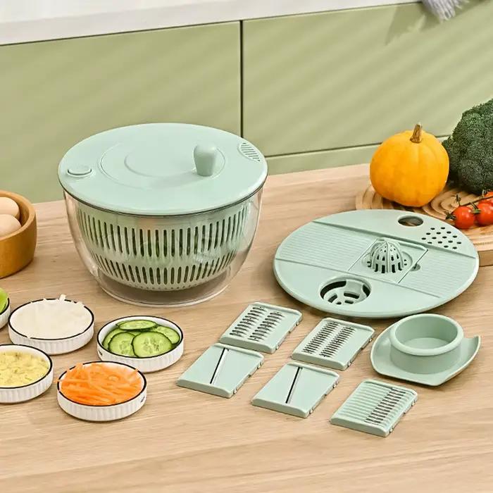 Déshydrateur multifonctionnel pour salade de légumes coupe-légumes panier égouttoir pour concombres pommes de terre égouttoir à fruits occasionnels usage quotidien