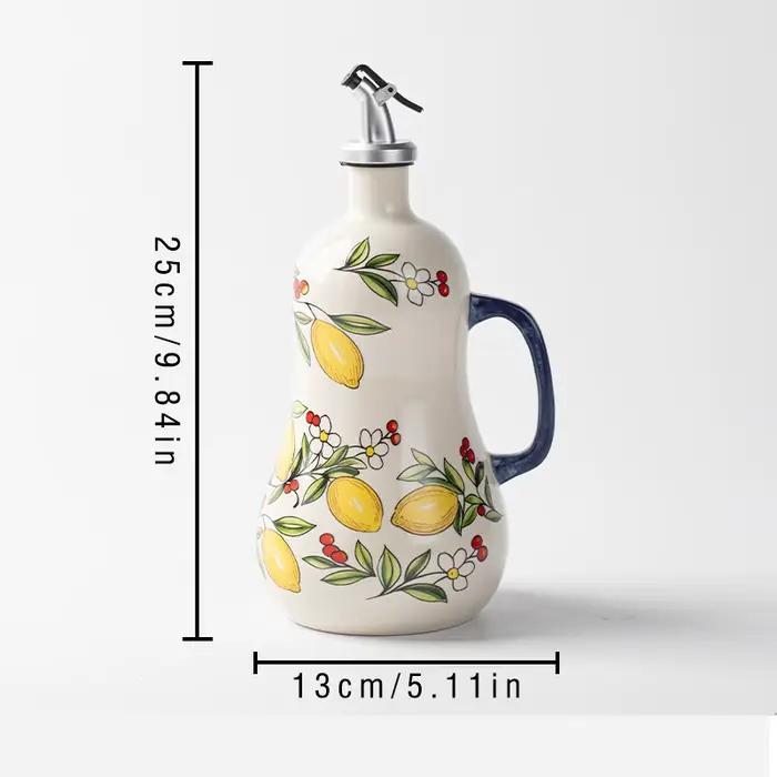 Bouteille créative en céramique pour vinaigre et huile