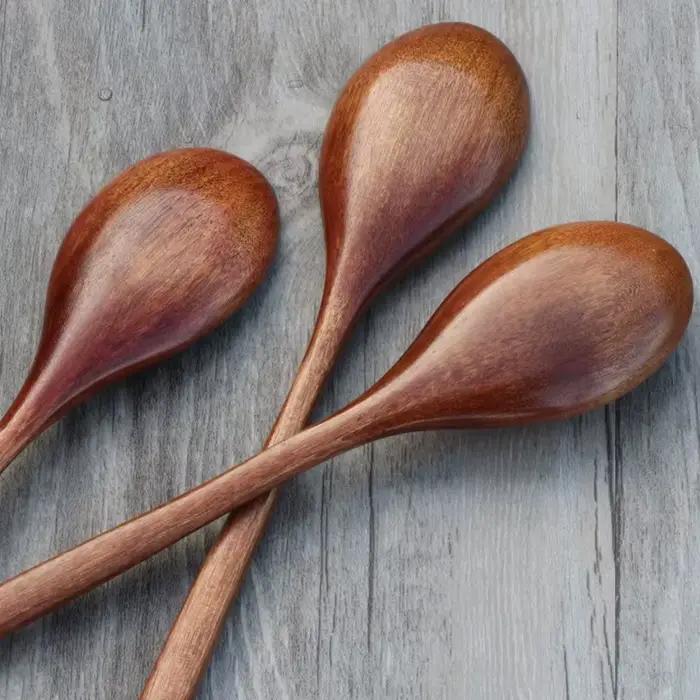 Cuillères à soupe en bois pour manger Assad