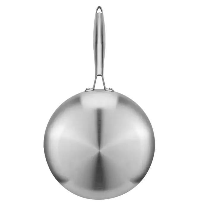 Poêle à frire en acier inoxydable 304, poêle épaisse à 3 plis en acier, casseroles de cuisine, poêles antiadhésives, ensemble de poêles de cuisine