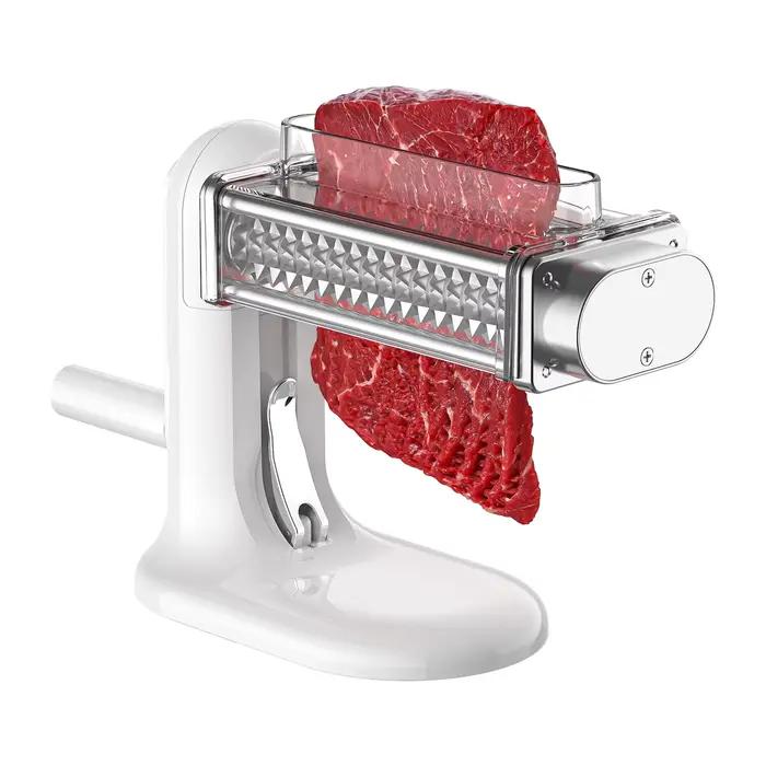 Outil d'attendrisseur de viande manuel, Machine d'attendrisseur de viande avec équipement en acier inoxydable, Steak aplatir la cuber roulant la viande de volaille Tenderi