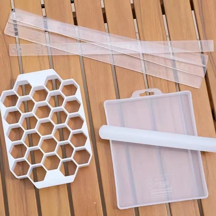 Diviseur de pâte en plastique PP rose pour pâtisseries et biscuits occasions spéciales fêtes familiales et cadeaux de mariage naissance