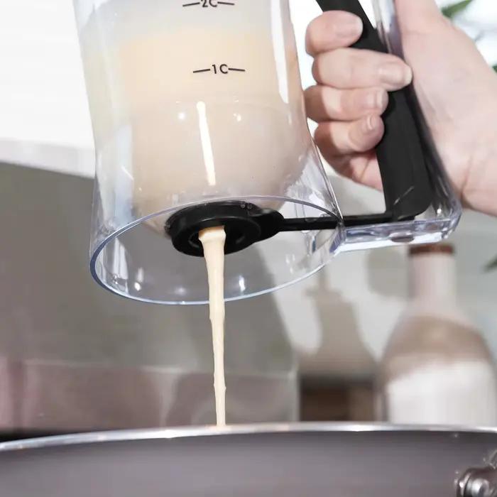 Distributeur de pâte 900 ml avec étiquette graduée et poignée à pression pour le stockage