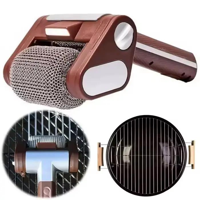Brosse à gril électrique à rouleau 350 tr/min