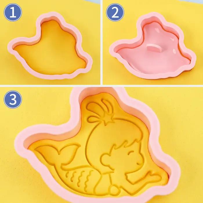 Ensemble de 8 emporte-pièces à thème de contes de fées - Formes de château de princesse, licorne, couronne, sorcière, sirène - Ustensiles de pâtisserie pour la cuisine