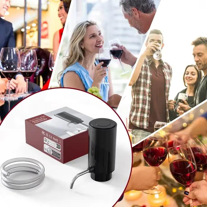 Distributeur d'aérateur de vin électrique rechargeable, aération automatique à une touche, accessoire de bar intelligent pour soirées et dîners romantiques