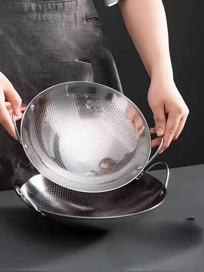 Pot en acier inoxydable pour usage domestique