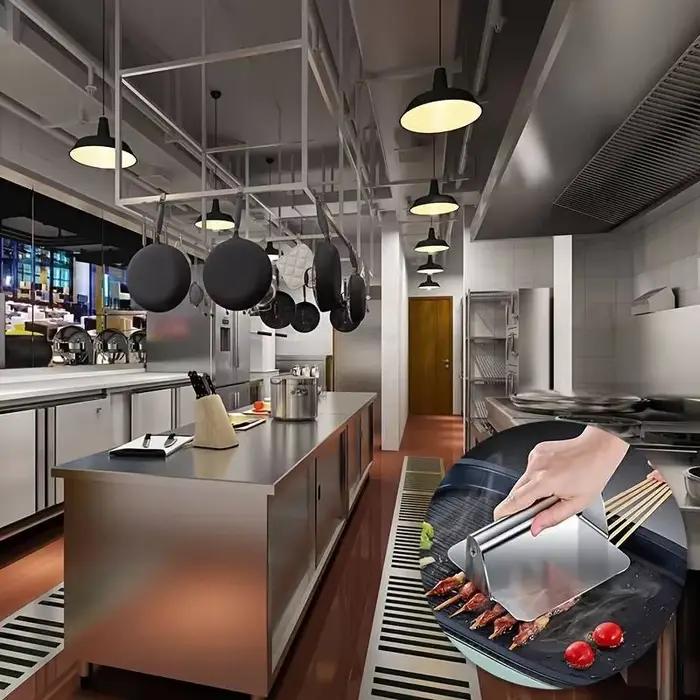 Presse à hamburgers en acier inoxydable pour galettes de viande formées parfaitement, outil de cuisine professionnel pour textures uniformes et cuissons parfaites, idéal pour fêtes et week-ends familiaux