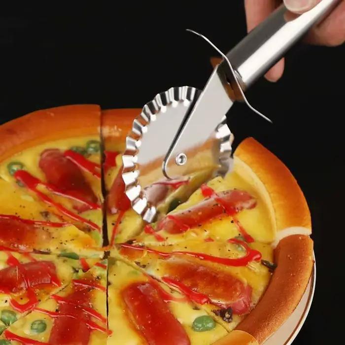 Coupe-Pizza à roue unique en acier inoxydable