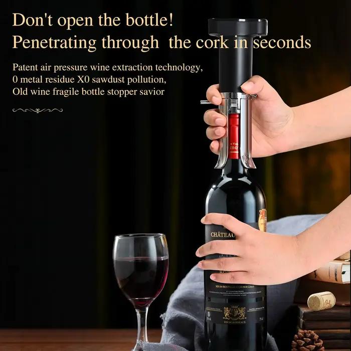 Aérateur de vin électrique, extracteur de vin, verseur et décanteur intégrés, conservation du vin, scellage sous vide pour garder le vin frais, ouvre-bouteille