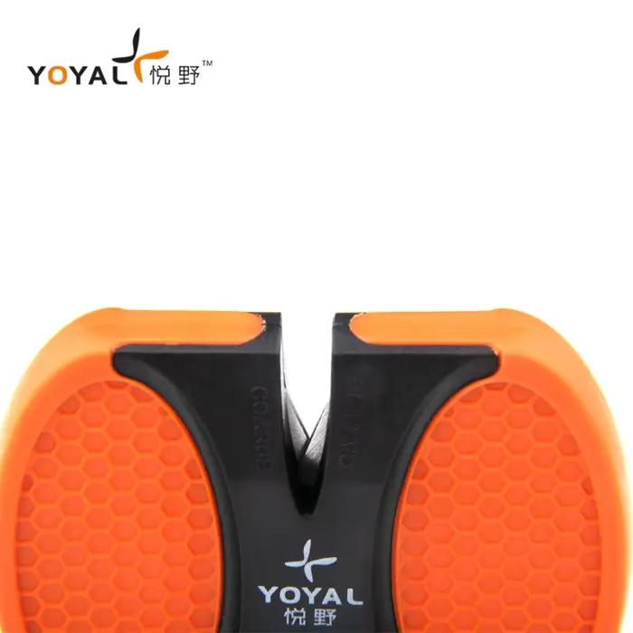 YOYAL professionnel extérieur Mini aiguiseur de couteaux en céramique et carbure affûtage