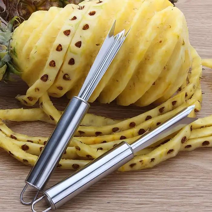 Couteau éplucheur d'ananas Portable en acier inoxydable