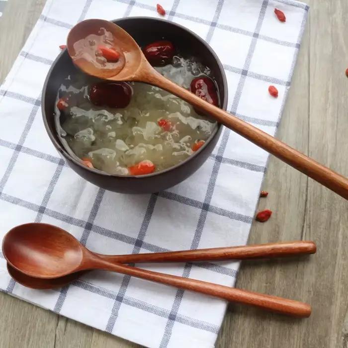 Cuillères à soupe en bois pour manger Assad