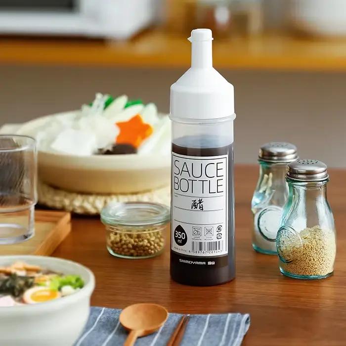Bouteille de sauce à presser en plastique