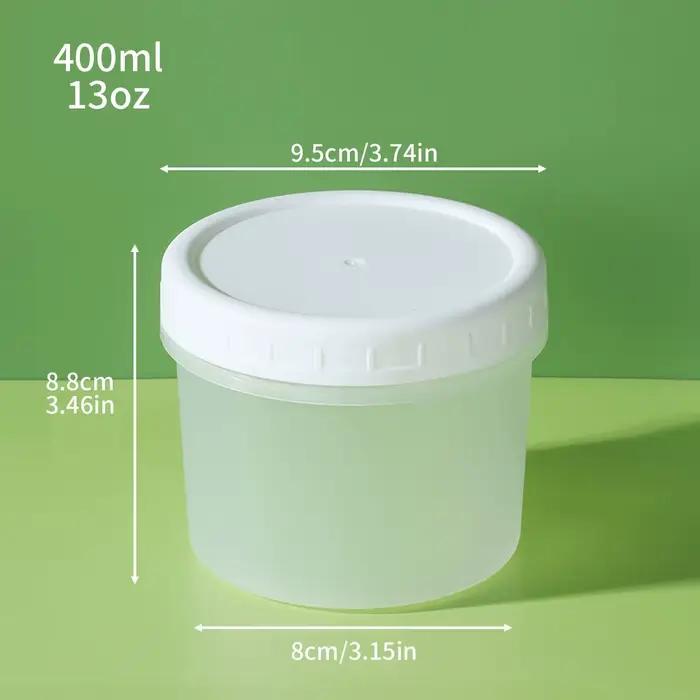 Pots de pouding au yaourt 160 ml/400 ml avec couvercles